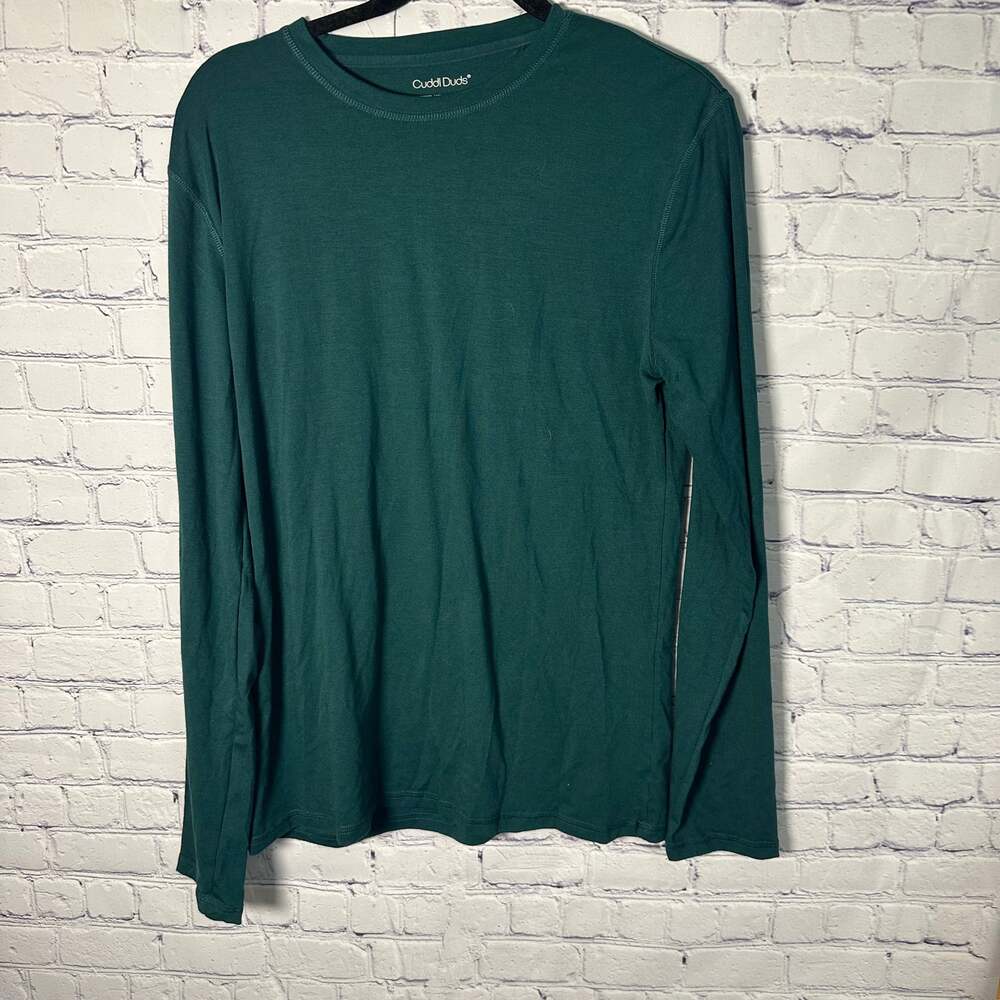 Cuddl Duds Fleecewear with Stretch Long Sleeve Crew Neck Top